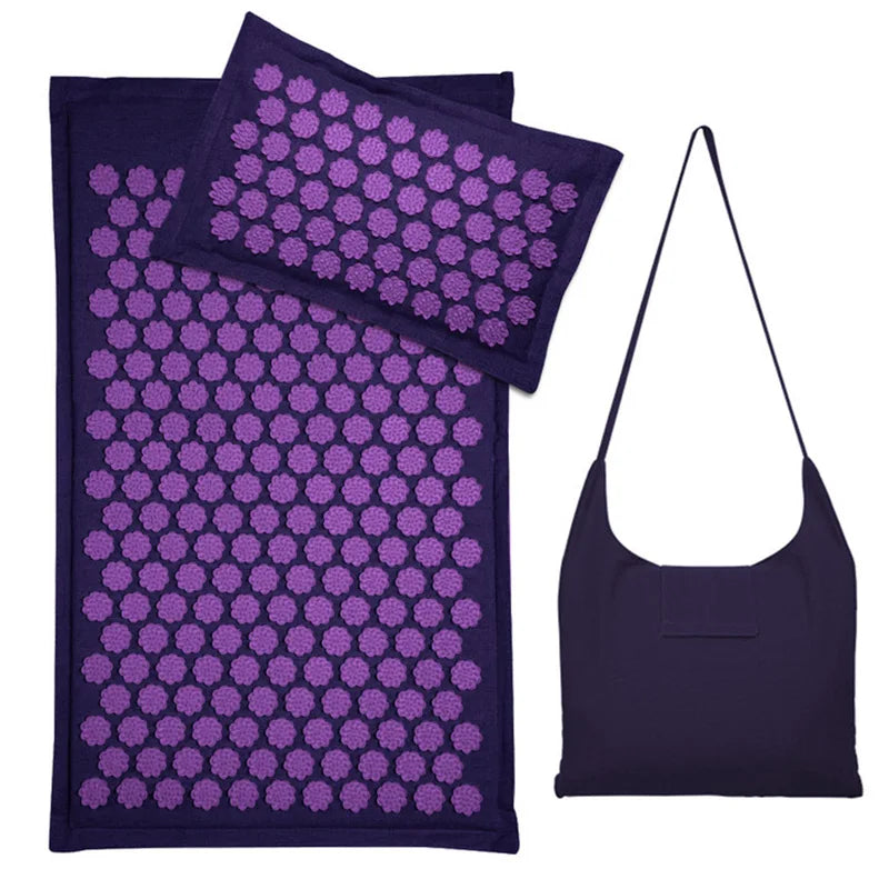Lotus Relaxation Massage Mat & Pillow Set