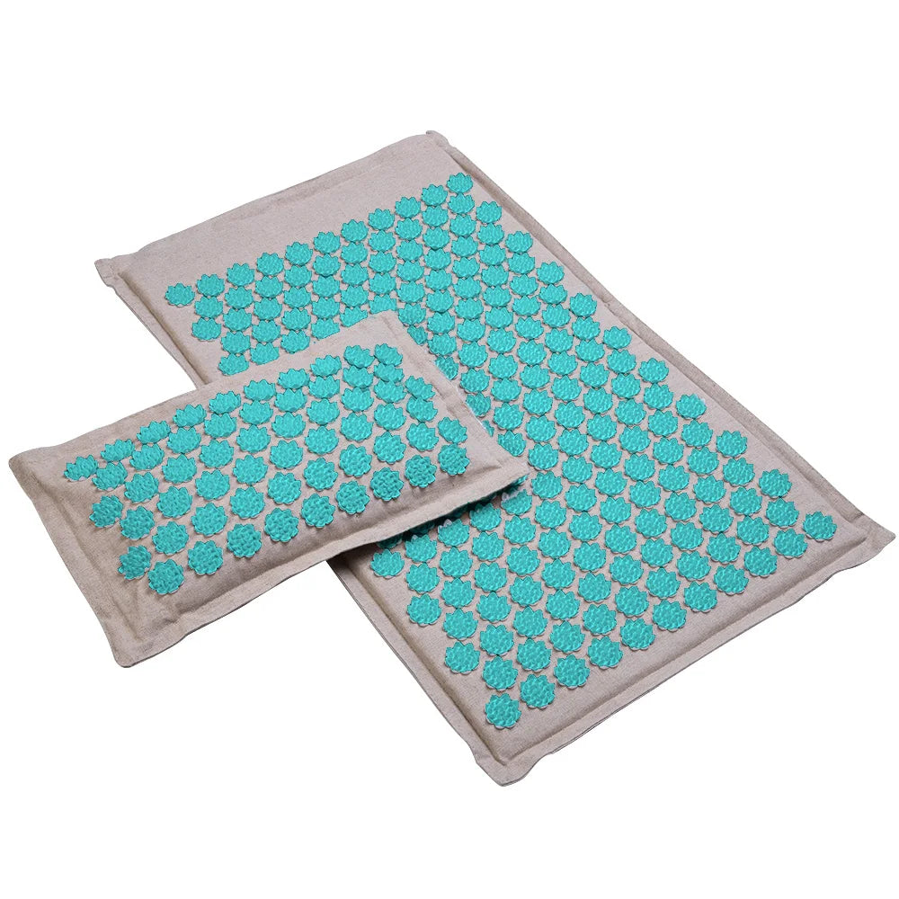 Lotus Relaxation Massage Mat & Pillow Set