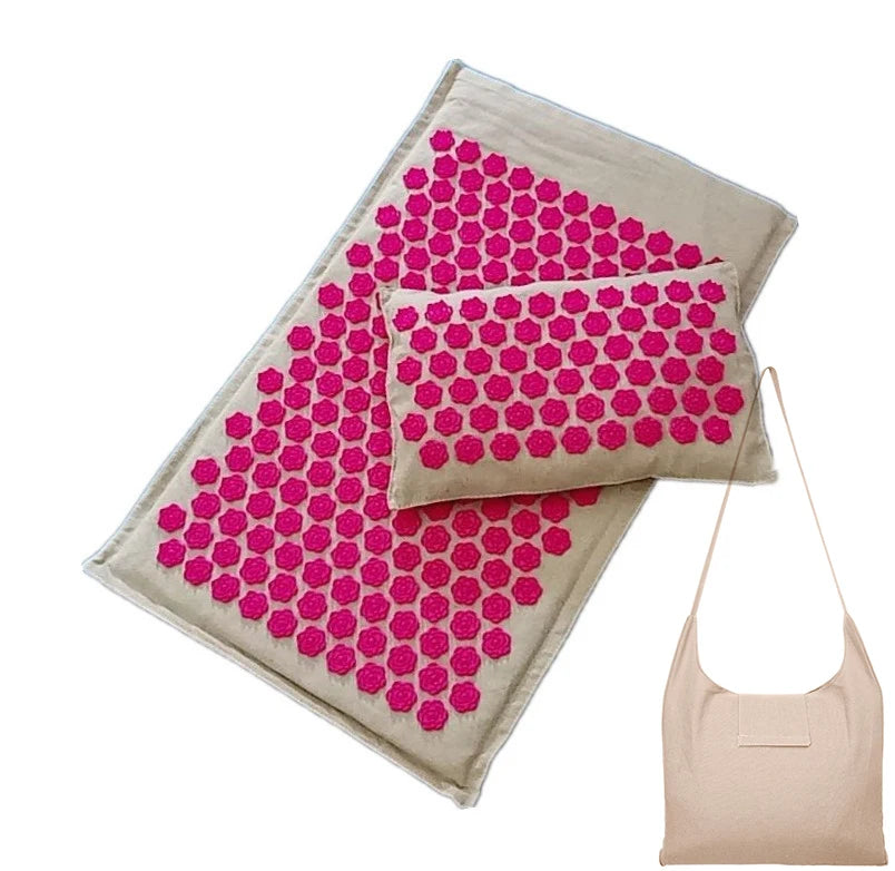 Lotus Relaxation Massage Mat & Pillow Set