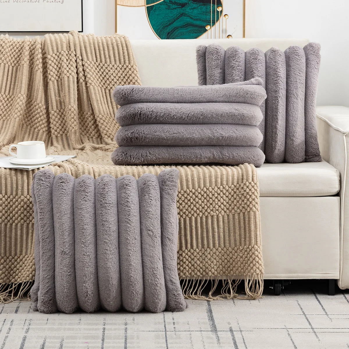 Cozy Velvet Home Cushion Cover