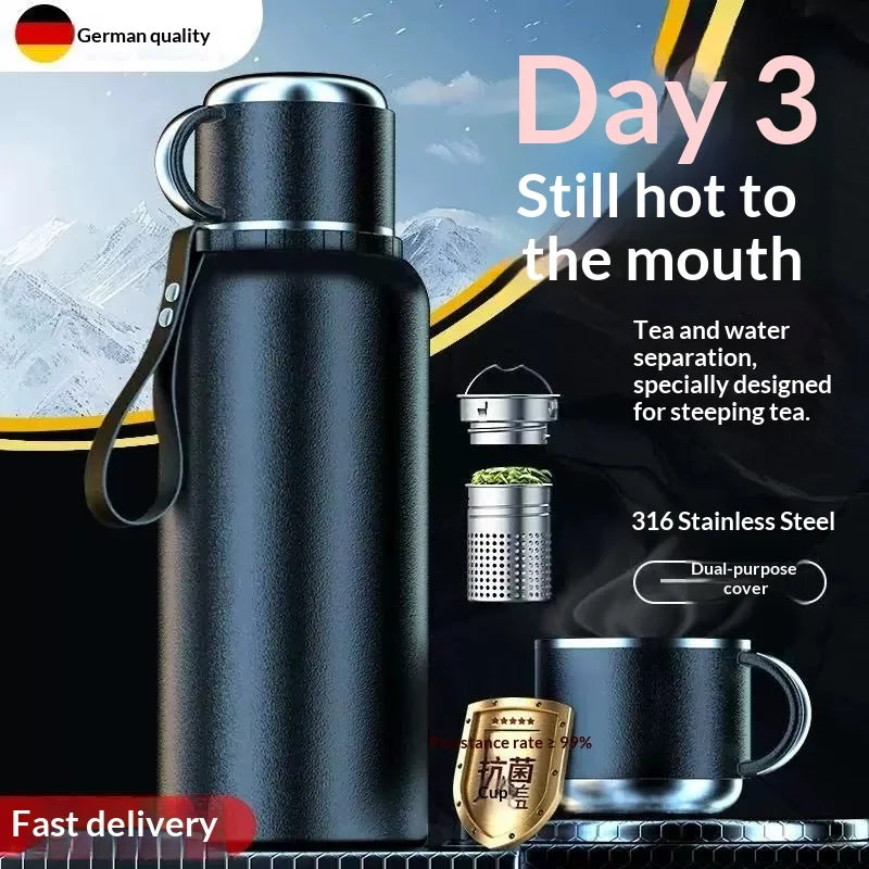 Premium 316 Stainless Steel Insulated Water Bottle (1L)