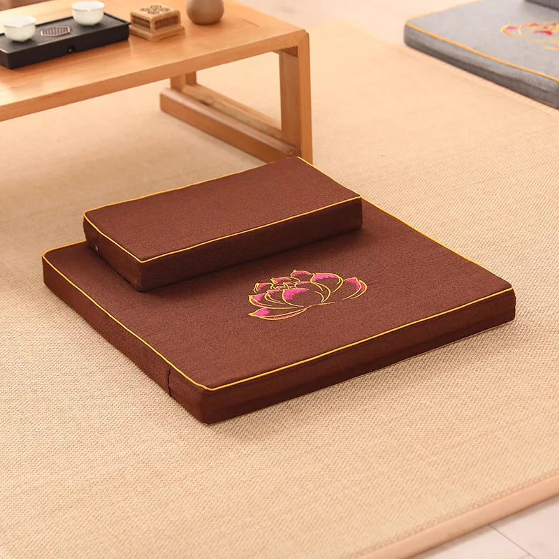 Premium Zen Zafu Meditation Cushion – Thickened Linen Support