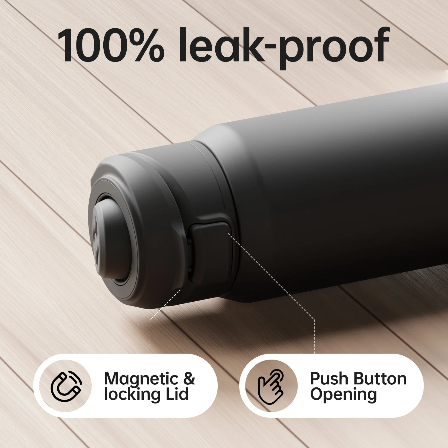 Fjbottle Smart Magnetic Phone Holder Insulated Water Bottle