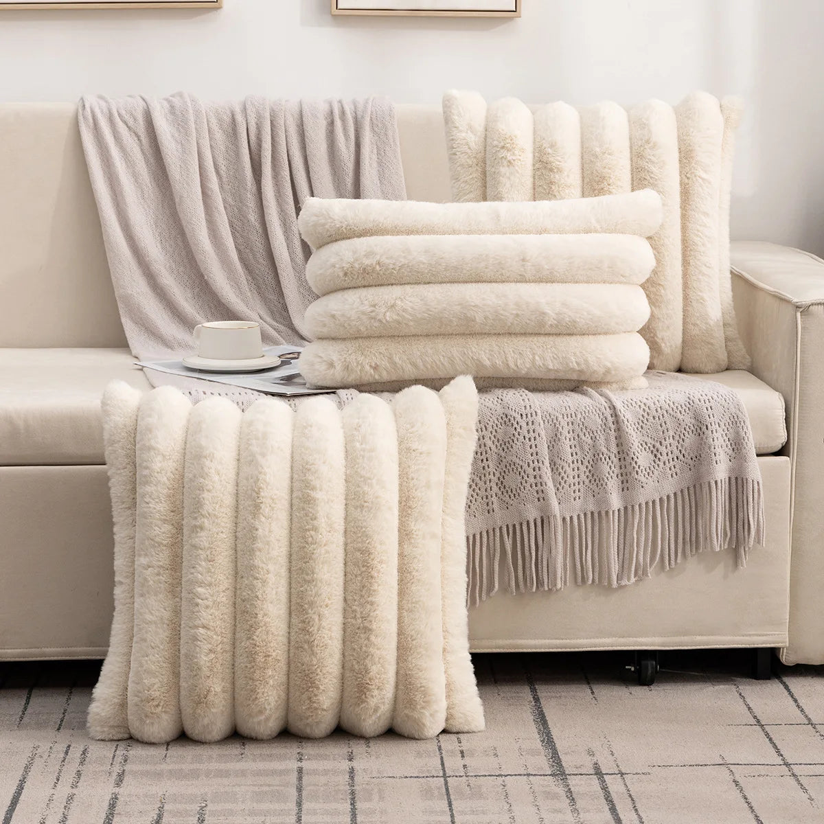 Cozy Velvet Home Cushion Cover