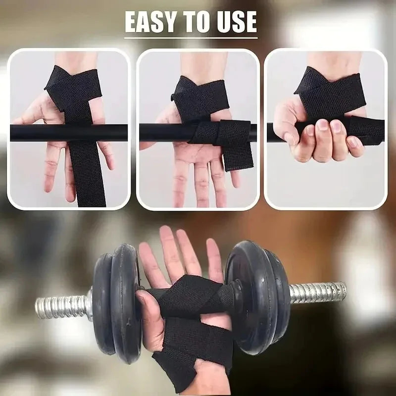Pro-Grip Non-Slip Weightlifting Wrist Straps