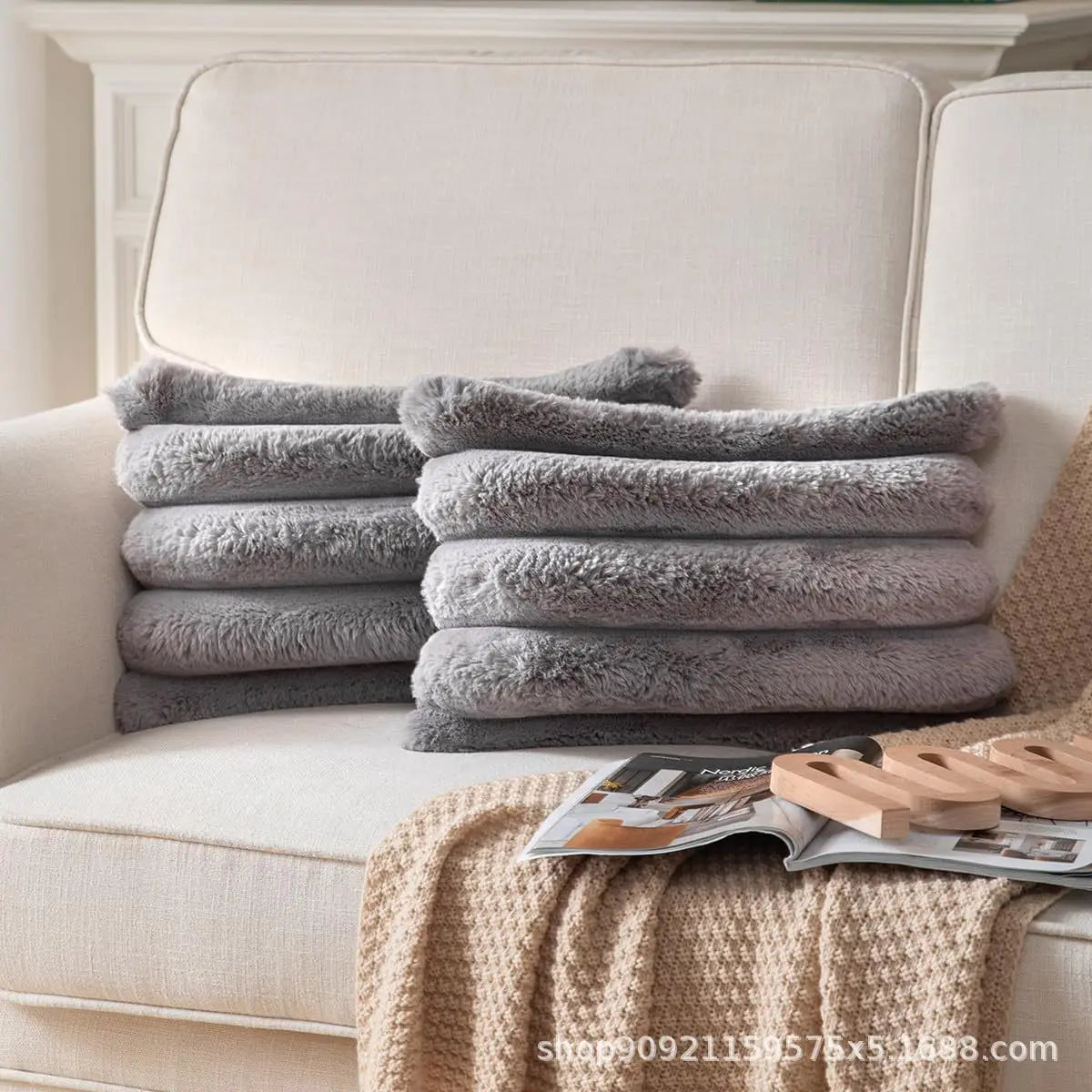Cozy Velvet Home Cushion Cover