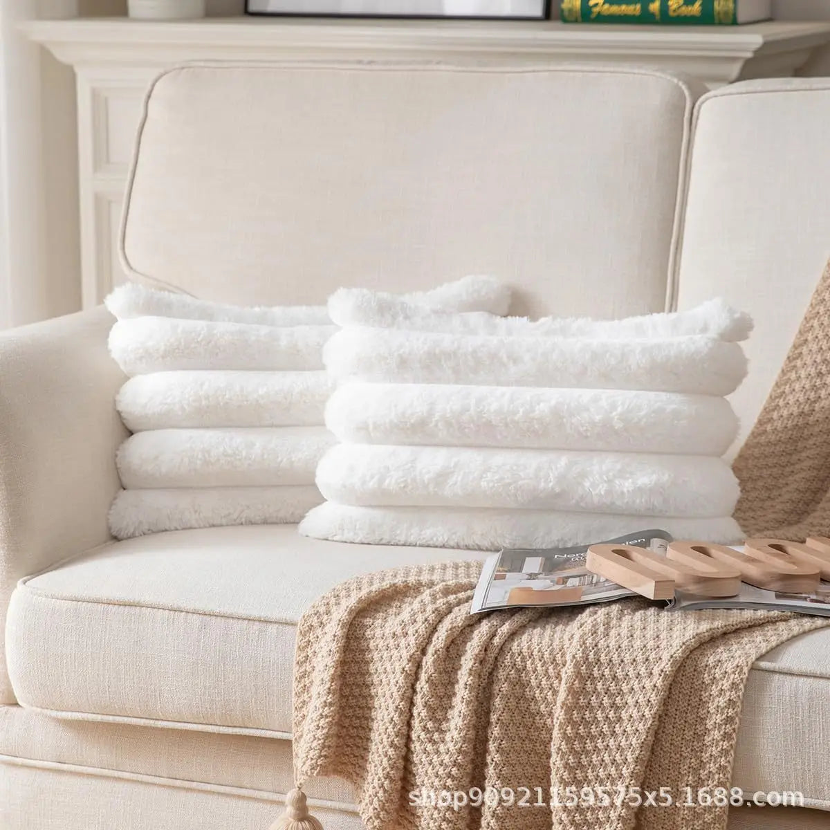 Cozy Velvet Home Cushion Cover
