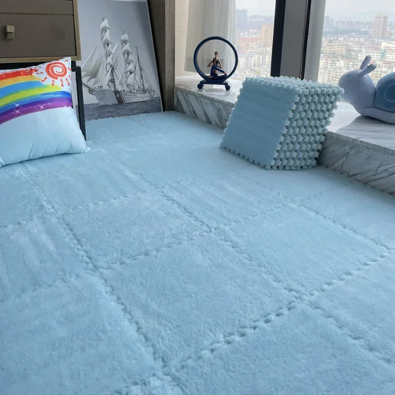 Premium Soft Plush Interlocking Play Mat Tiles – Kids & Home Comfort