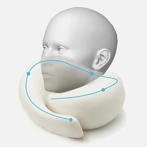 Adjustable Snail-Style Travel Neck Pillow – Ergonomic Support