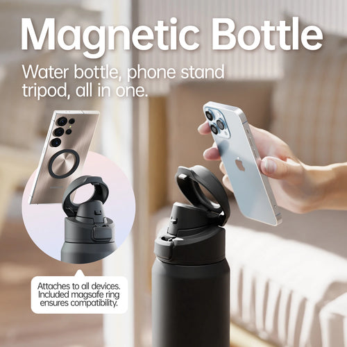 Fjbottle Smart Magnetic Phone Holder Insulated Water Bottle