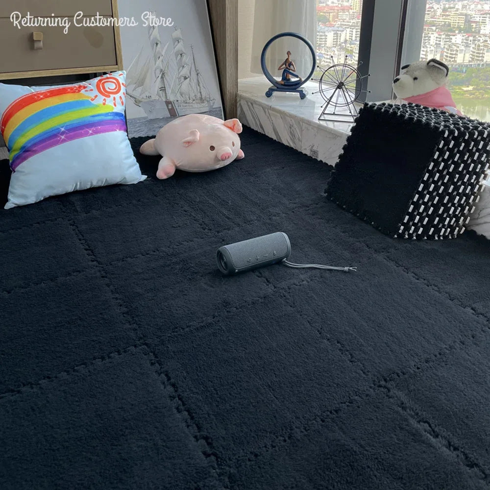 Premium Soft Plush Interlocking Play Mat Tiles – Kids & Home Comfort