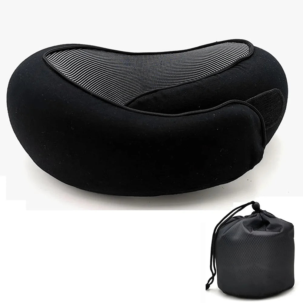 Adjustable Snail-Style Travel Neck Pillow – Ergonomic Support