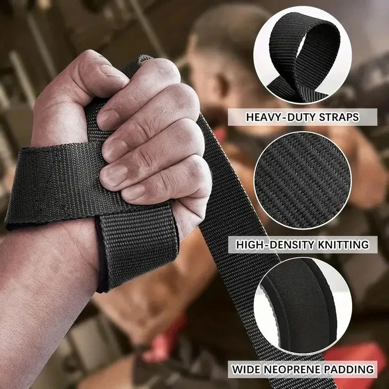 Pro-Grip Non-Slip Weightlifting Wrist Straps