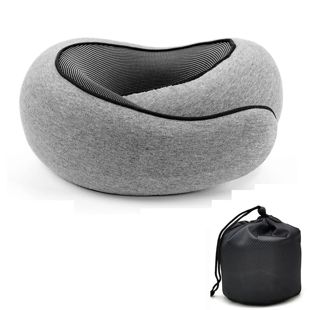 Adjustable Snail-Style Travel Neck Pillow – Ergonomic Support
