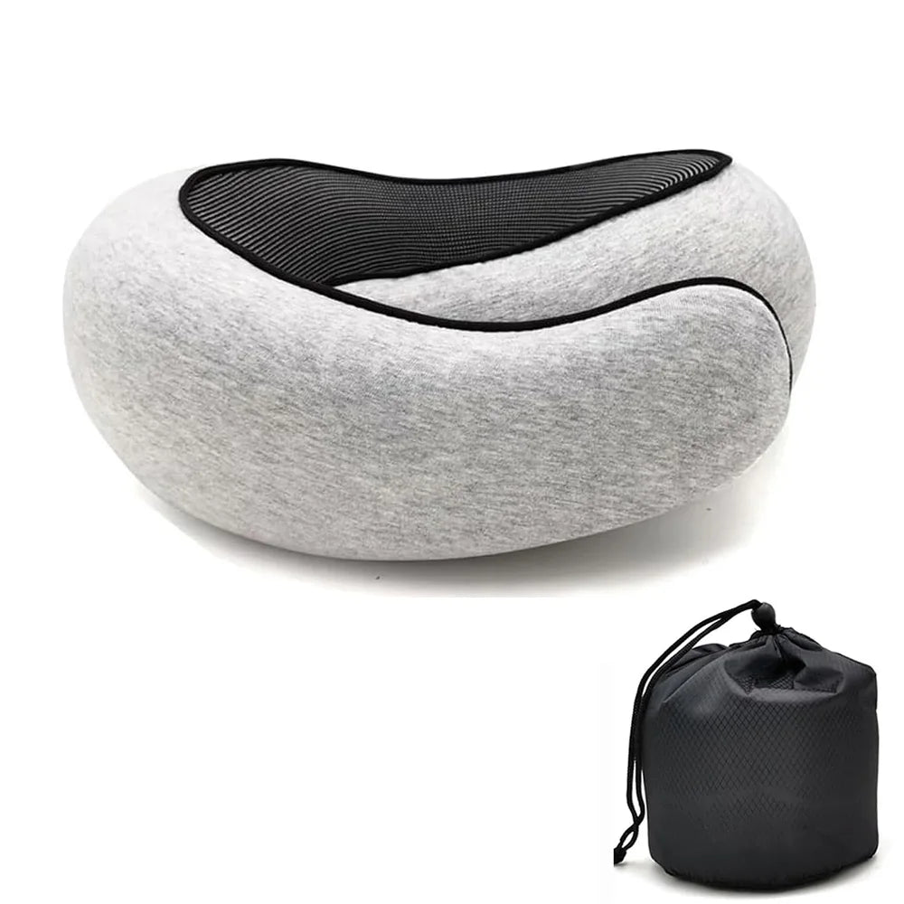 Adjustable Snail-Style Travel Neck Pillow – Ergonomic Support