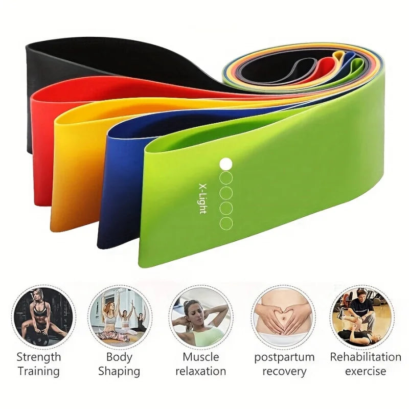 Pro-Fit Elastic Resistance Bands Set (5 Levels)